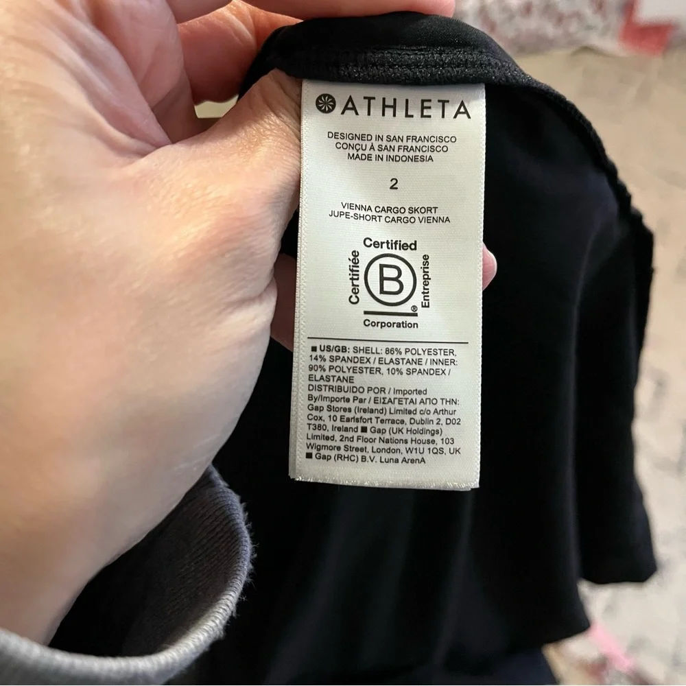 Athleta Vienna Cargo Skort in Black